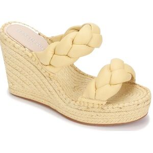Kenneth Cole Olivia Braided Open Toe Wedge Sandals